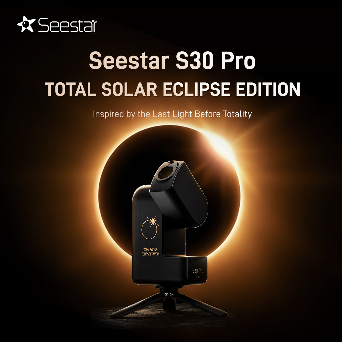 Seestar S30 Pro Smart Telescope Total Solar Eclipse Edition