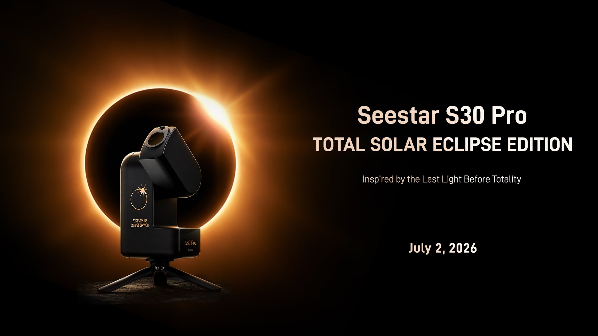 Seestar S30 Pro Smart Telescope Total Solar Eclipse Edition – ZWO