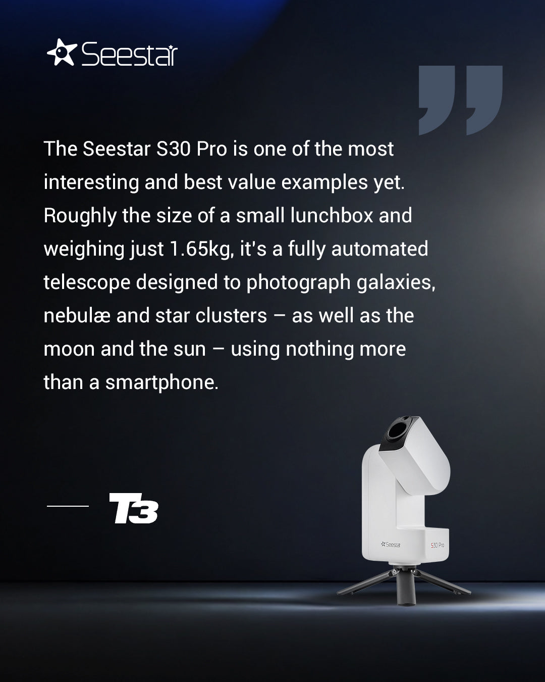 Seestar S30 Pro Smart Telescope – ZWO Seestar